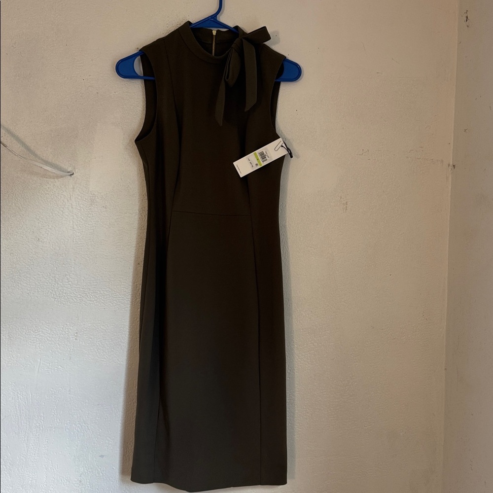 Calvin Klein green olive or dark green dress size 4 - Picture 4 of 16